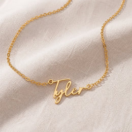 Colar com o nome Tyler | Ouro 18k, Prata e Vermeil | Pronto para envio
