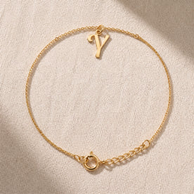 Bracciale Y | Ciondolo con iniziale e lettera Y, oro e argento